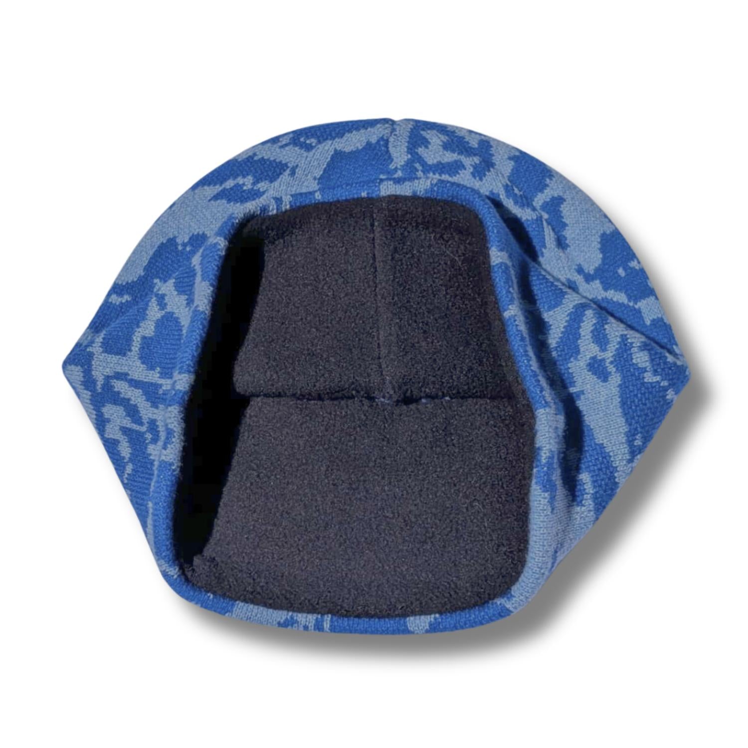 Camouflage Head Toque - Blue Lake