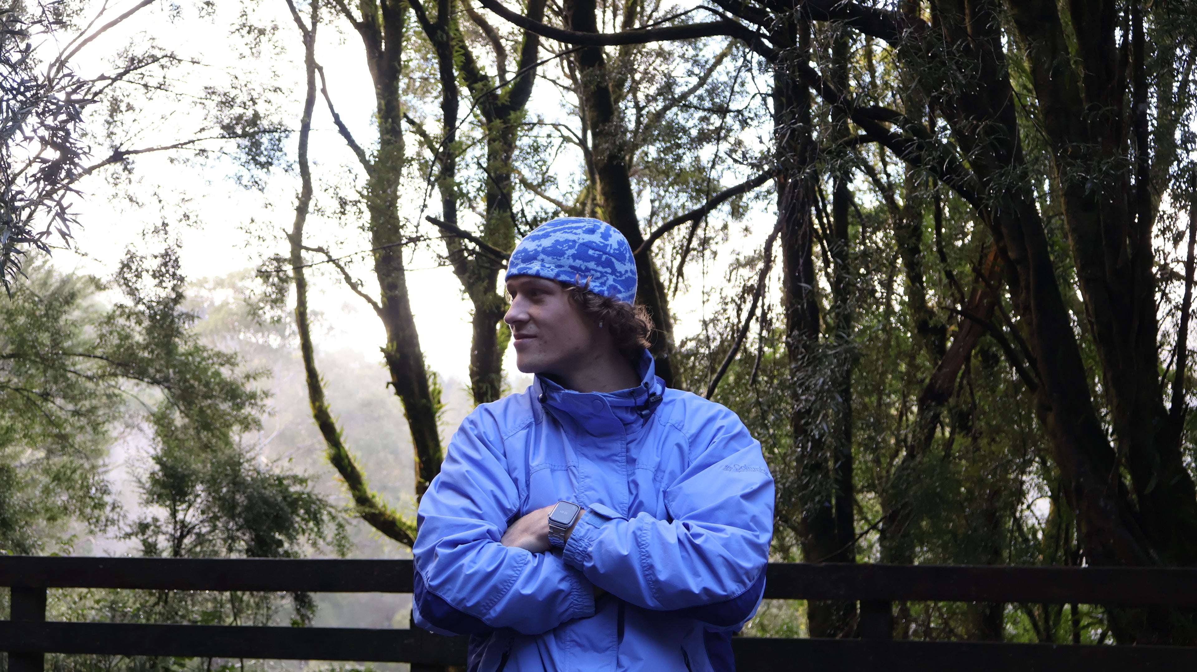 Camouflage Head Toque - Blue Lake