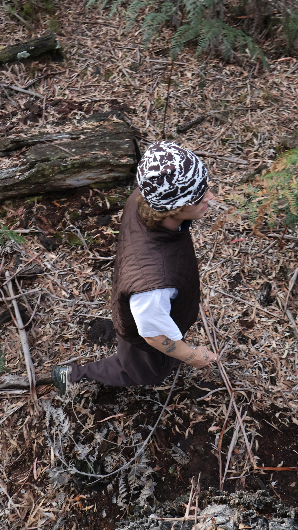 Camouflage Head Toque - Snowy Peak