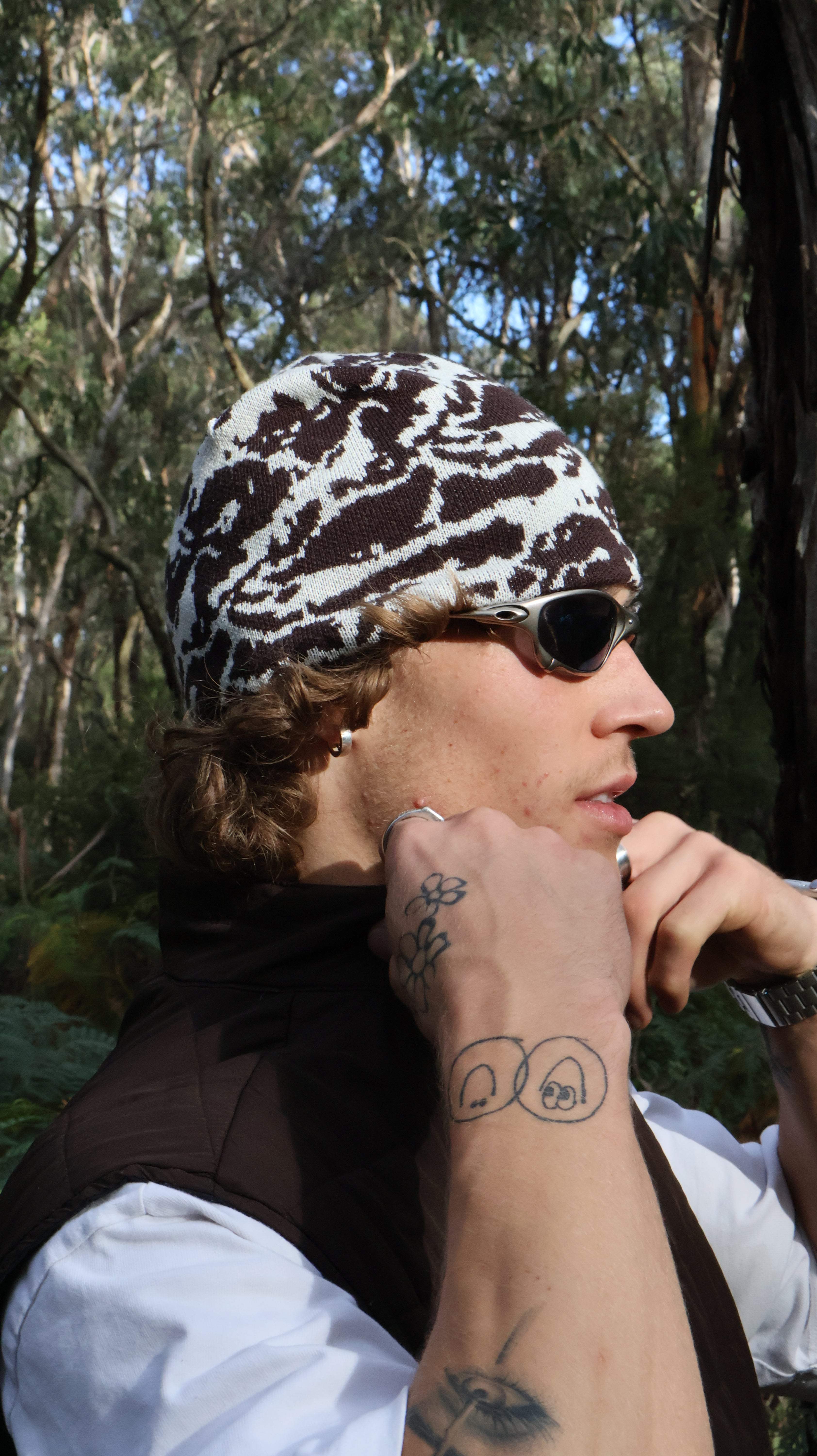 Camouflage Head Toque - Snowy Peak