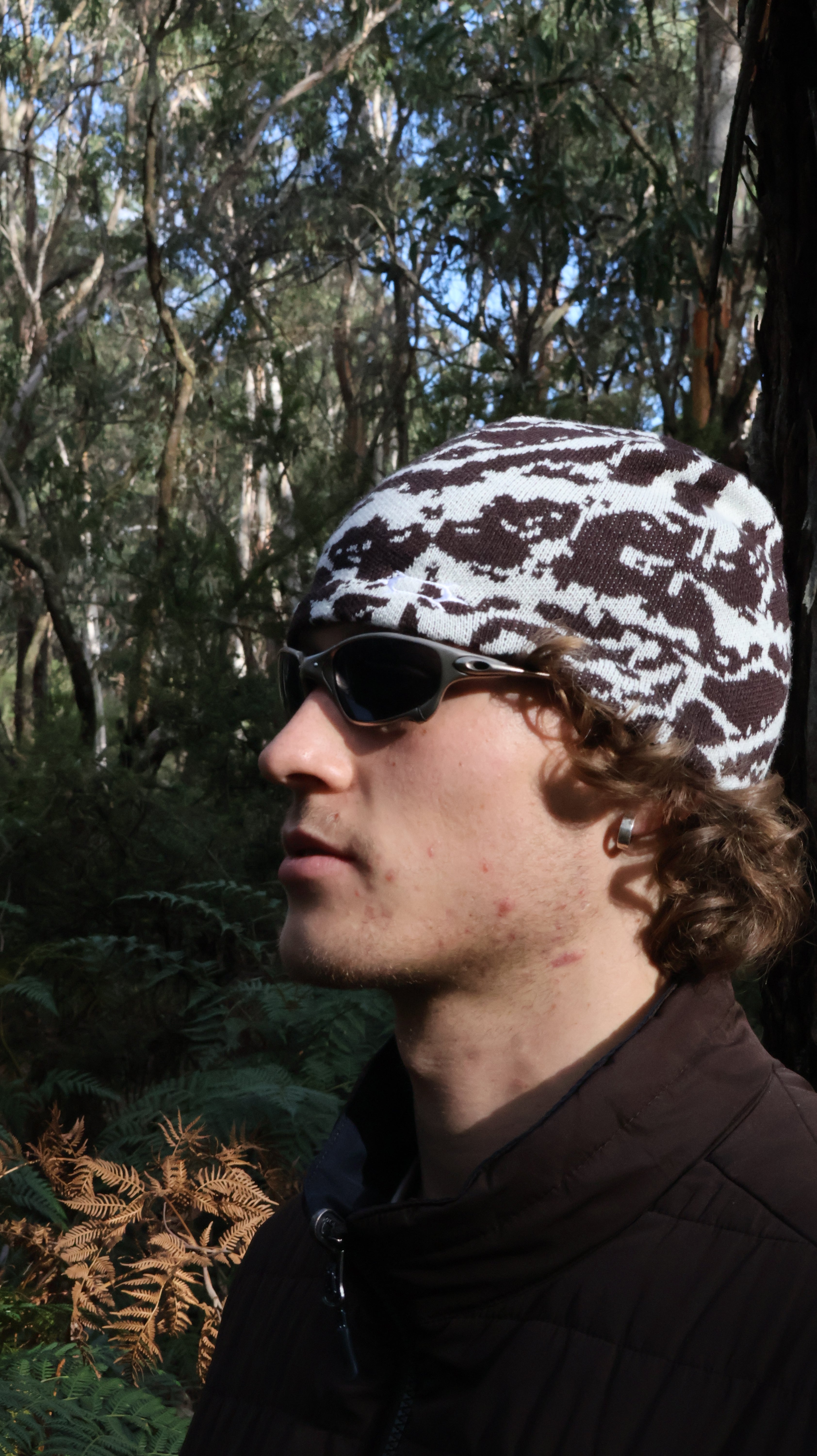 Camouflage Head Toque - Snowy Peak