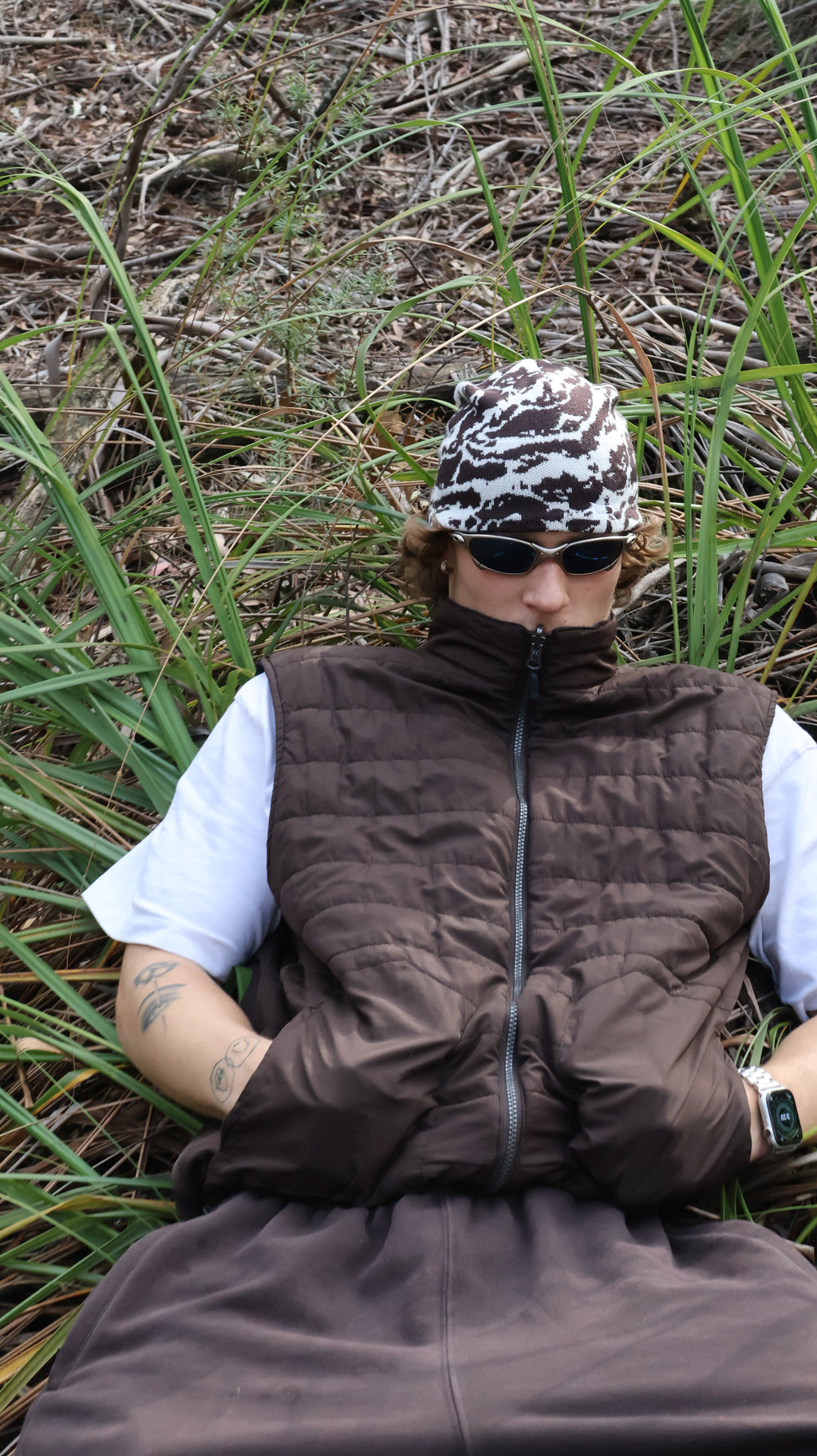Camouflage Head Toque - Snowy Peak